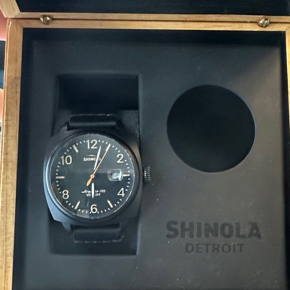 Shinola Black Classic Analog Watch